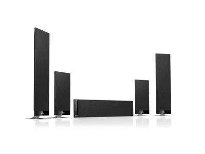 KEF T Series Ultra Slim Profile 5.0 Home Theater System In Black - T205SATPAK