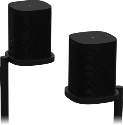 Sonos Speaker Stands For Sonos One and One SL Or Play:1 in Black - SS1FSWW1BLK