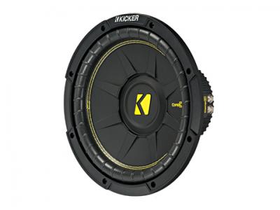 Kicker  10 Inch CompC Series Subwoofer with Dual 4 Ohm Voice Coils - 44CWCD104