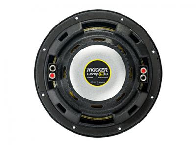 Kicker  10 Inch CompC Series Subwoofer with Dual 4 Ohm Voice Coils - 44CWCD104