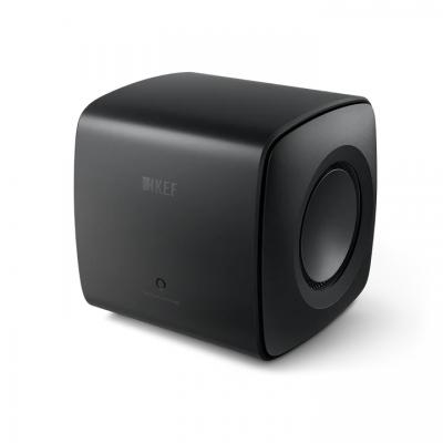 KEF Compact Subwoofer With Class D Amplification In Carbon Black - KC62B