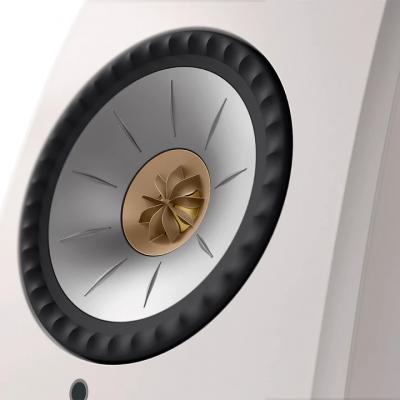 KEF Definitive Compact Wireless HiFi Speakers In Mineral White - LSXIIW