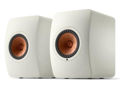 KEF LS50 Ultimate Wireless HiFi Speakers In Mineral White - LS50WIIW