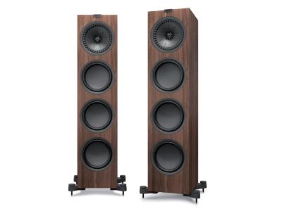 KEF Q Series Flagship 2.5-way Floorstanding Speakers In European Walnut - Q950WA