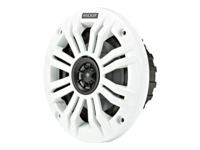 Kicker KM Series 4 Inch 2 Ohm Coaxial Marine Speaker - 45KM42