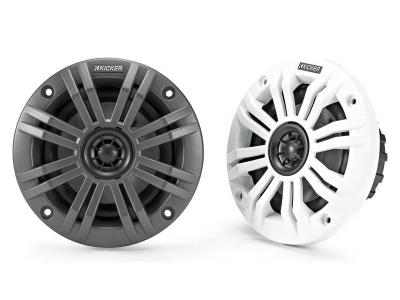 Kicker KM Series 4 Inch 2 Ohm Coaxial Marine Speaker - 45KM42