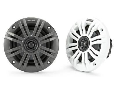 Kicker KM Series 4 Inch 4 Ohm Coaxial Marine Speaker - 45KM44