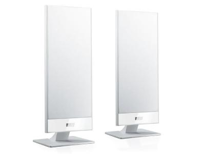 KEF T Series Slim Profile Compact Satellite Speakers In White - T101W