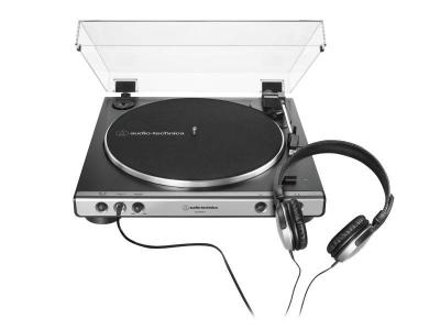 Audio Technica Fully Automatic Belt-Drive Turntable with Headphones - ATLP60XHP