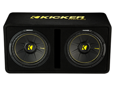 Kicker 12 Inch Duel CompC Subwoofer Enclosure - 44DCWC122