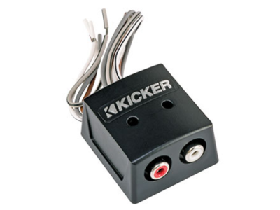 Kicker 2 Channel Speaker wire-to-RCA Converter with Line Out Converter - KISLOC