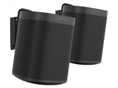 Flexson Wall Mount for Sonos One or Play 1 Pair in Black - FLXS1WM2021