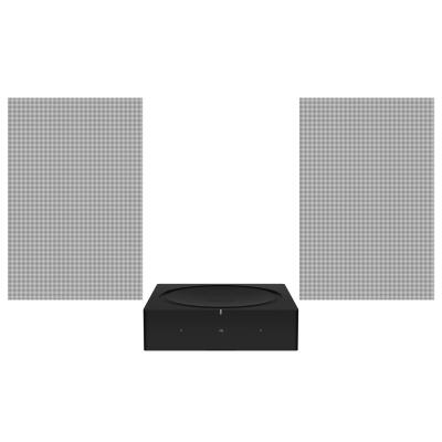 Sonos Package with Amp and Sonos - In-Wall Speaker Set