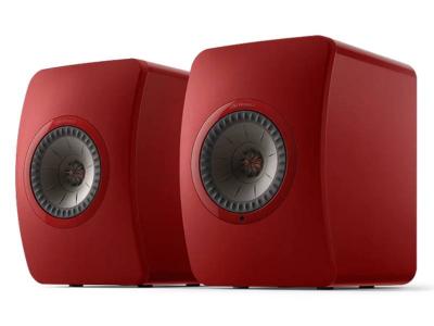KEF LS50 Ultimate Wireless HiFi Speakers In Titanium Red - LS50WIIR