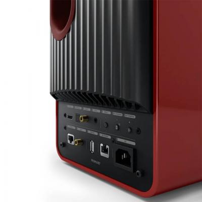 KEF LS50 Ultimate Wireless HiFi Speakers In Titanium Red - LS50WIIR