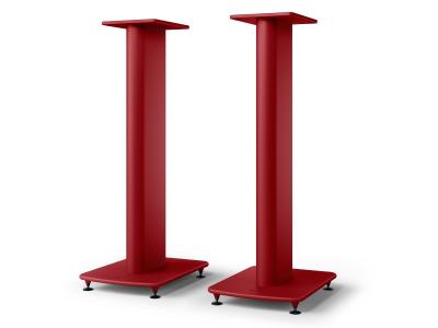 KEF Floor Stand With Spike Discs In Crimson Red - S2R