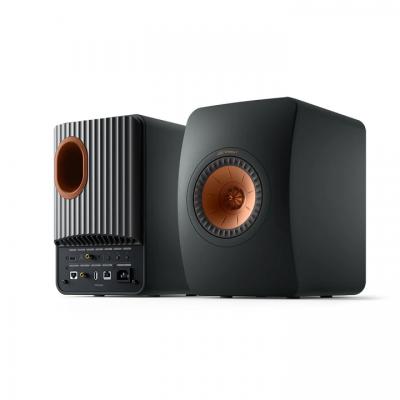 KEF LS50 Ultimate Wireless HiFi Speakers In Carbon Black - LS50WIIB